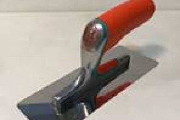 Кельма из нержавеющей стали трапецевидная с закругленными углами с заточенным лезвием 200x80x0,6мм