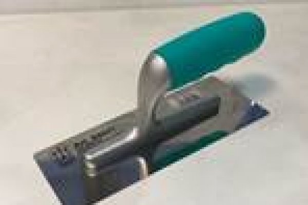 Кельма из нержавеющей стали трапецевидная с закругленными углами с заточенным лезвием 200x80x0,6мм