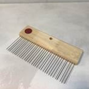 Щетка с металлическими прутками с деревянной ручкой для создания декоративных эффектов,200мм